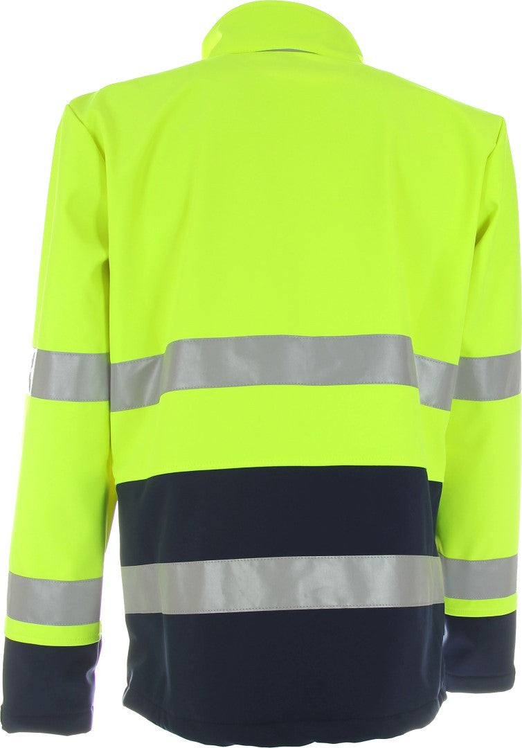 Warnschutz-Softshelljacke »Columbus« Klasse 2 wasserdicht Warnschutz-Softshelljacke »Columbus« Klasse 2 wasserdicht