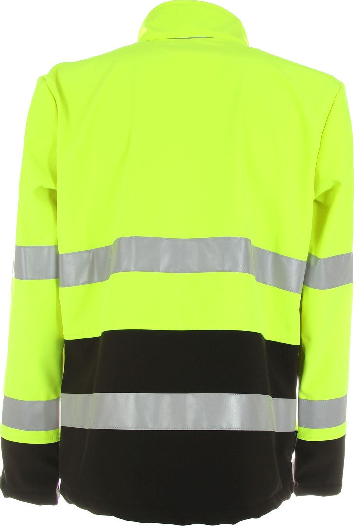 Warnschutz-Softshelljacke »Columbus« Klasse 2 wasserdicht Warnschutz-Softshelljacke »Columbus« Klasse 2 wasserdicht