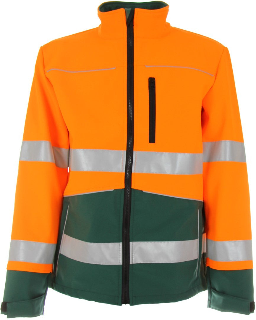 Warnschutz-Softshelljacke »Columbus« Klasse 2 wasserdicht Warnschutz-Softshelljacke »Columbus« Klasse 2 wasserdicht